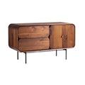 **Titre technique : Meuble console en bois avec tiroirs et finition classique**