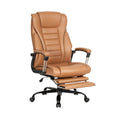**Fauteuil de bureau ergonomique en cuir synthétique avec repose-pieds**