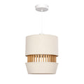 **Suspension en tissu et bois avec design contemporain**