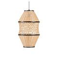 **Lampe suspendue en rotin tissé - Design moderne et artisanal**
